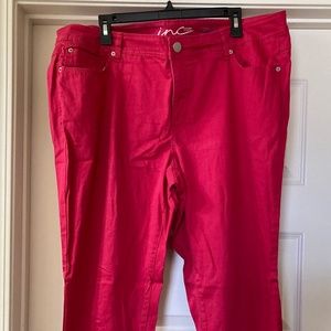 Dark Pink Skinny Leg Jean